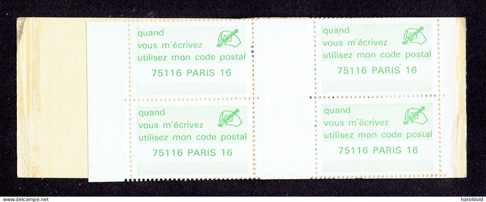 Lot De 2 Carnets Fermés - Code Postal 75116 Paris 16 - Other & Unclassified