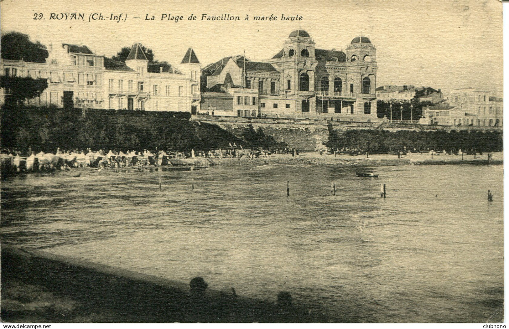 CPA -  ROYAN - LA PLAGE DE FAUCILLON A MAREE HAUTE - Royan