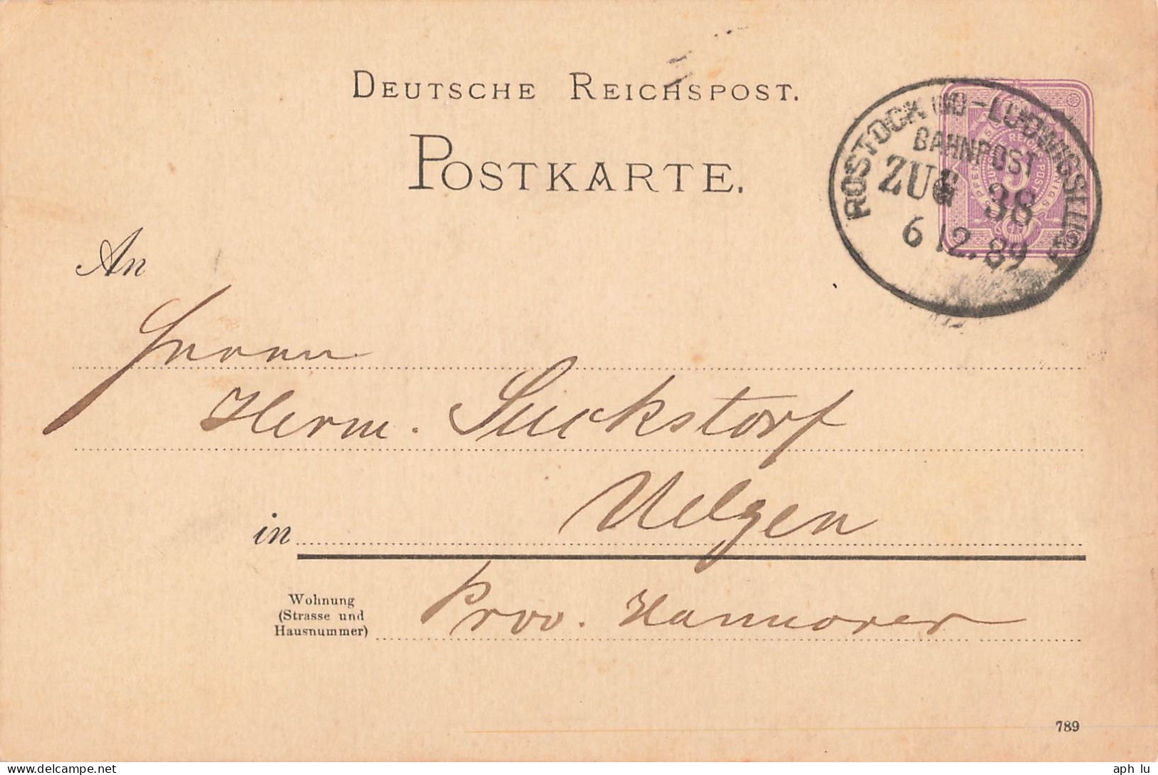 Bahnpost (Ambulant; R.P.O./T.P.O.) Rostock (M)-Ludwigslust (ZA2465) - Covers & Documents