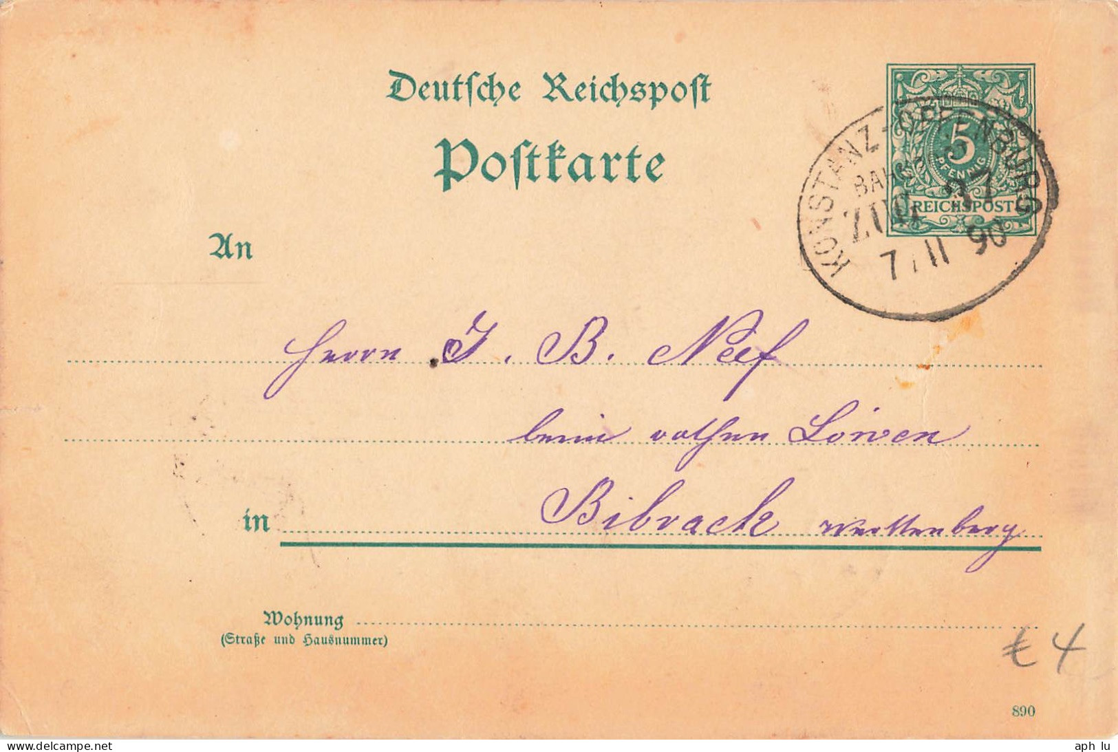 Bahnpost (Ambulant; R.P.O./T.P.O.) Konstanz-Offenburg (ZA2467) - Storia Postale