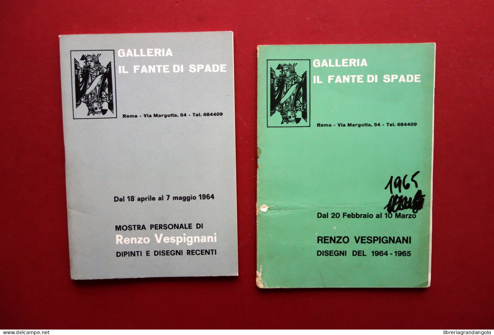  2 Cataloghi Galleria Il Fante Di Spade Renzo Vespignani Disegni E Dipinti - Unclassified