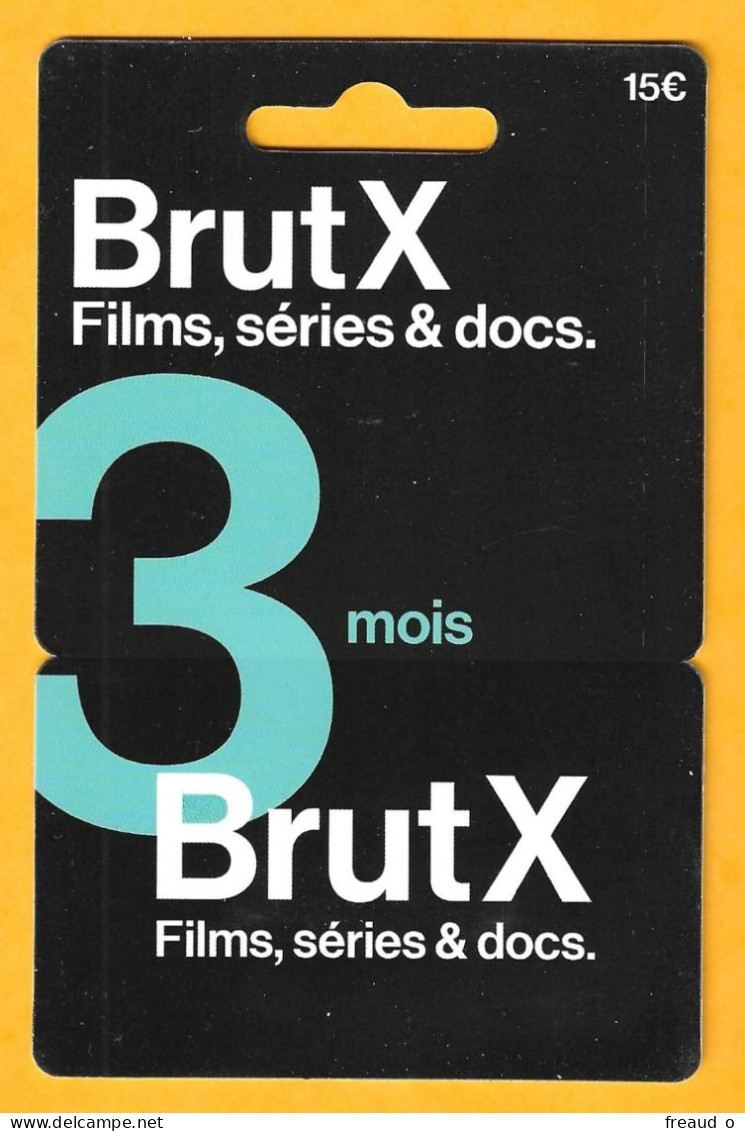 Carte Cadeau BrutX 3 Mois 15€ - - Tarjetas De Regalo