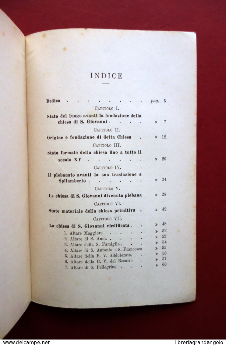 Parrocchia Di S. Giovanni Battista In Spilamberto D. Muratori Monti Vignola 1904 - Sin Clasificación