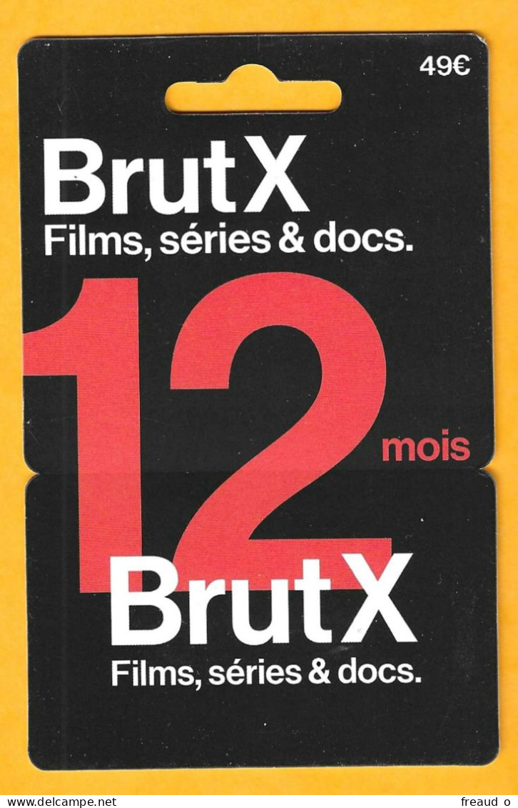 Carte Cadeau BrutX 12 Mois 49€ - - Tarjetas De Regalo