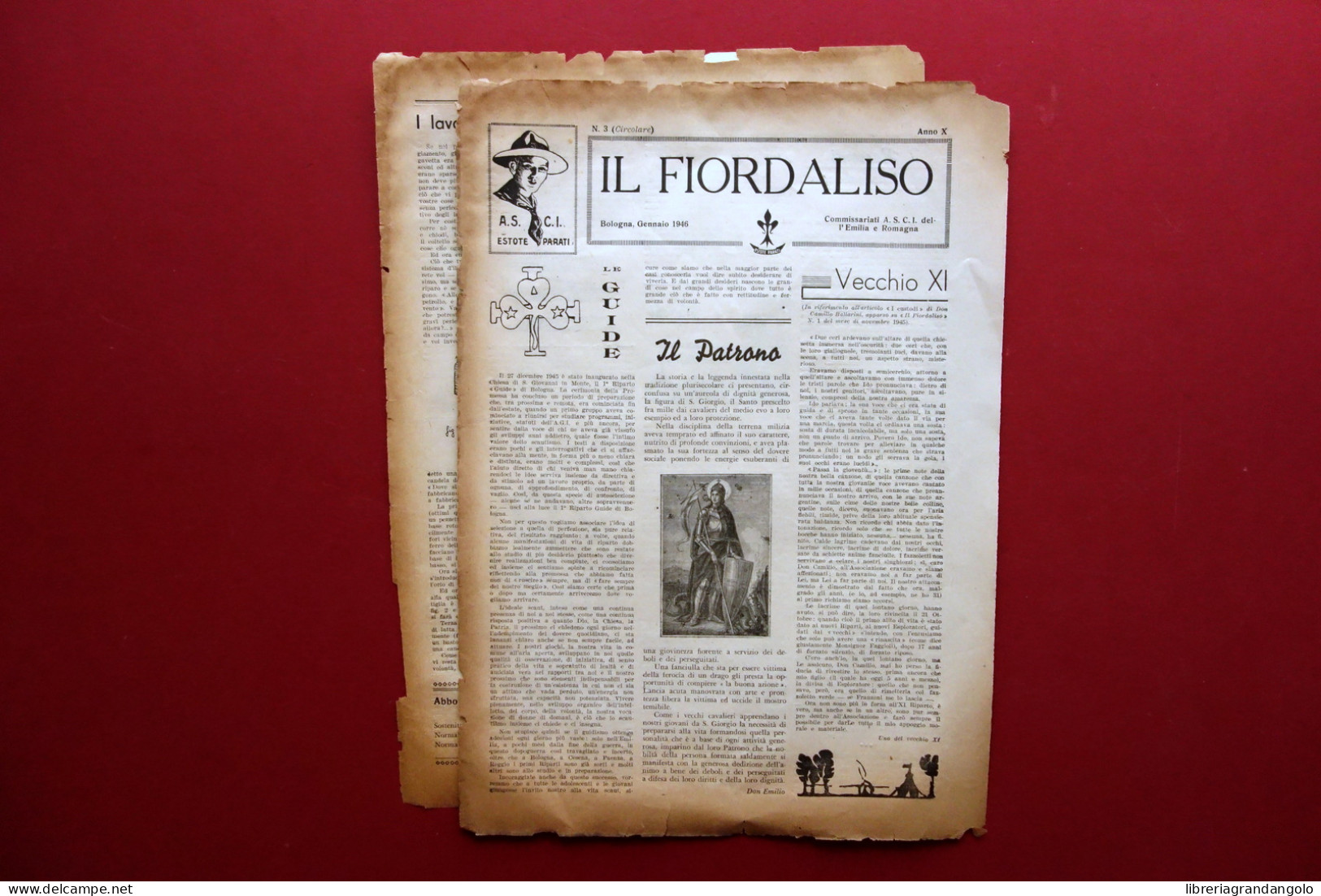 Il Fiordaliso ASCI Anno X N.3 Circolare Bologna Gennaio 1946 Scout Scoutismo - Unclassified