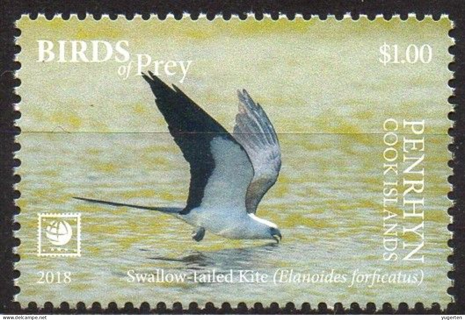 PENRHYN - 1v - MNH -  Swallow-tailed Kite - Eagle Eagles Aquila Aigle Aigles Adler - Birds - Vögel - Aguilas Aquile - Aquile & Rapaci Diurni