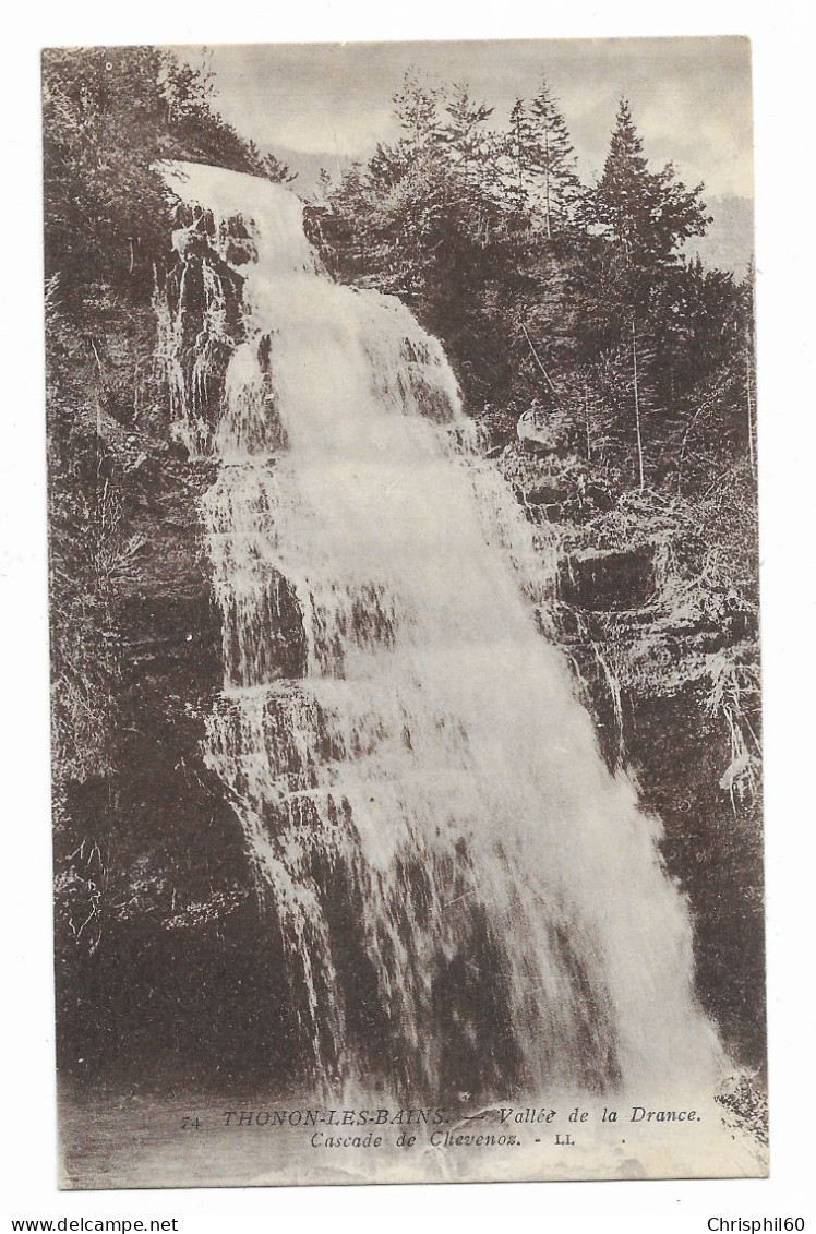 CPA - THONON-LES-BAINS - Vallée De La Drance - Cascade De Chevenoz - LL - N° 74 - - Thonon-les-Bains