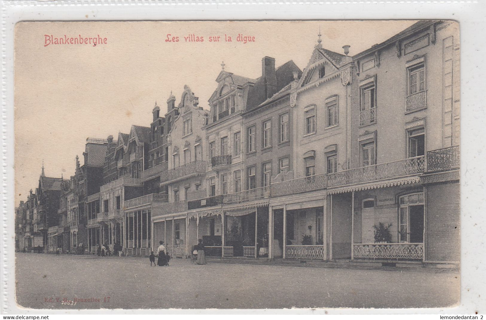 Blankenberghe. Les Villas Sur La Digue. * - Blankenberge