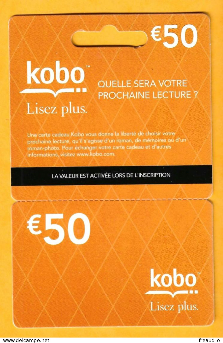 Carte Cadeau KOBO 50€ - - Cartes Cadeaux