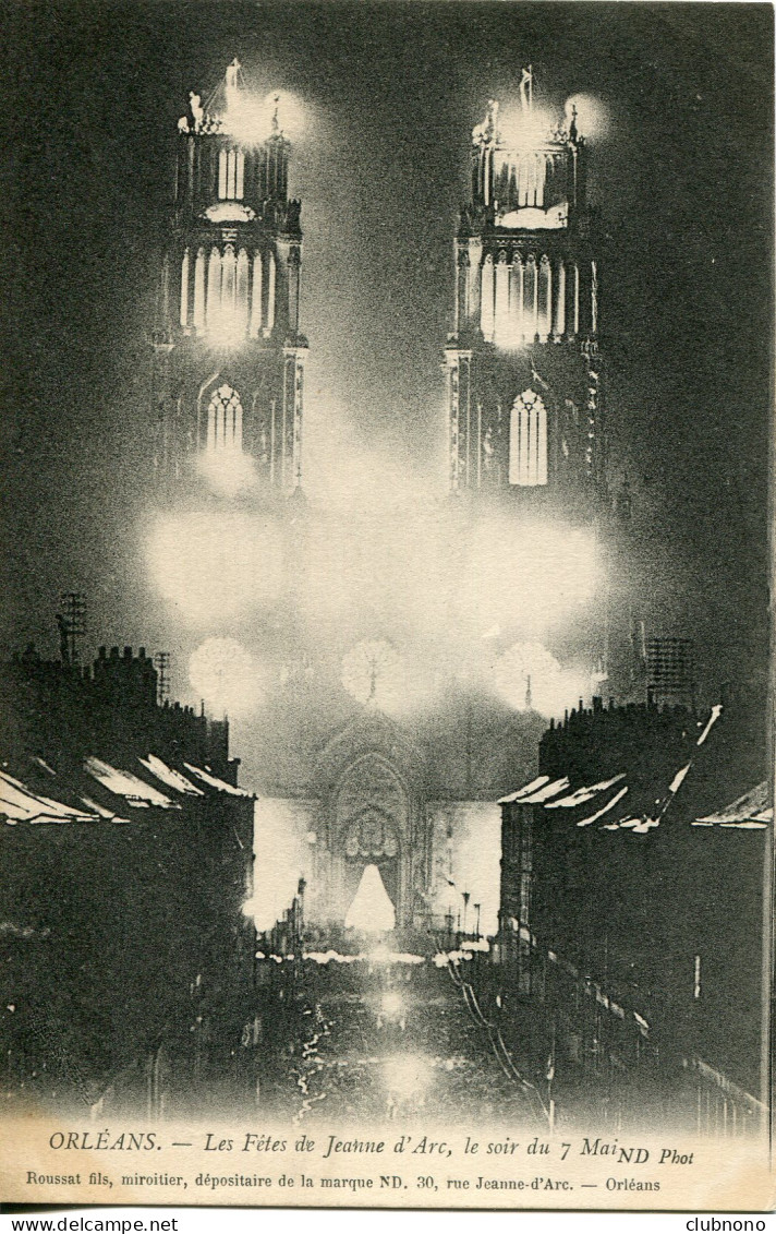 CPA -  ORLEANS - FETES DE JEANNE D'ARC, SOIR DU 7 MAI - Orleans