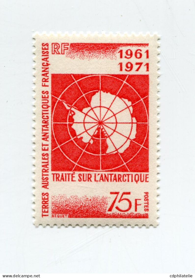 T. A. A. F. N°39 ** 10e ANNIVERSAIRE DU TRAITE DE L'ANTARCTIQUE - Unused Stamps