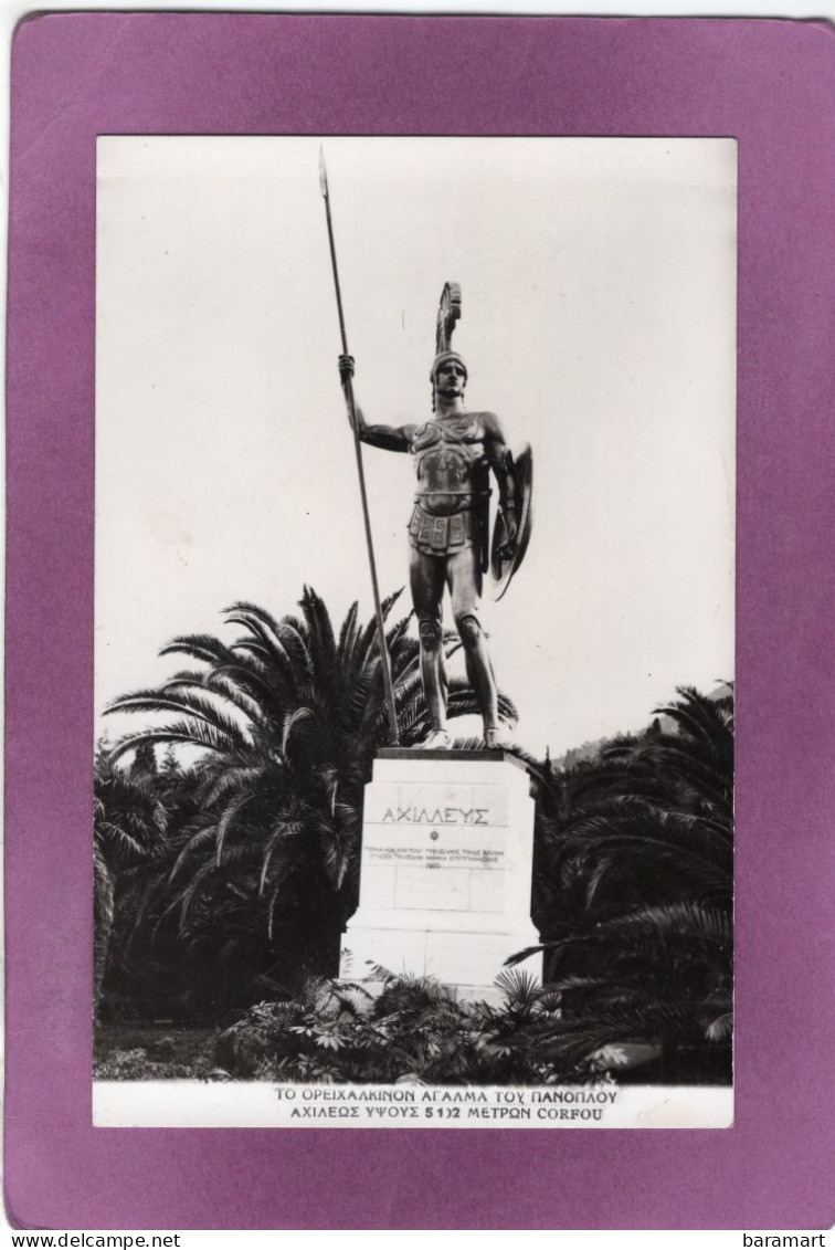 KERKYRA CORFOU Άγαλμα του Αχιλλέα  Statue D'Achile MEPTON - Griekenland