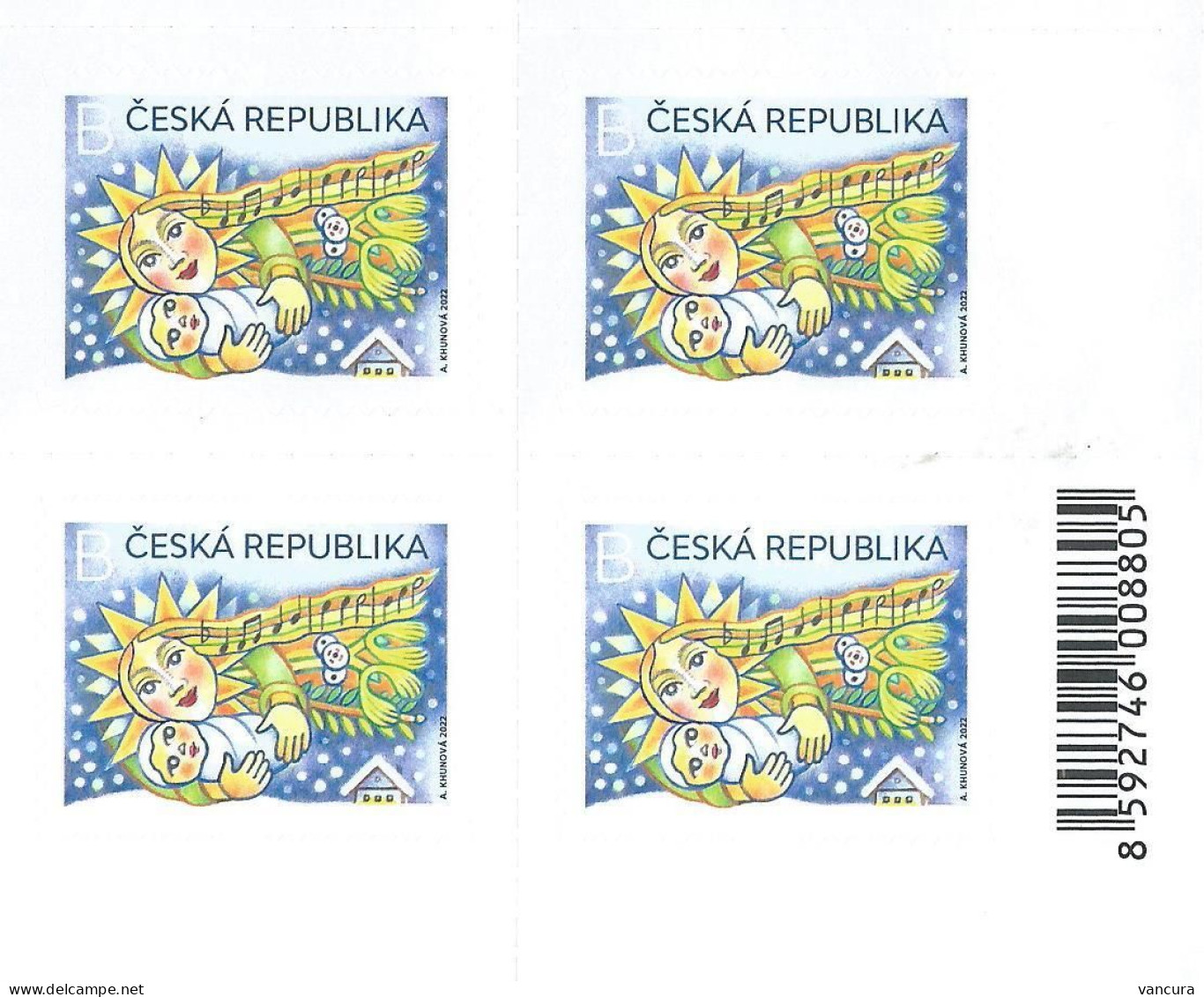 1184 Czech Republic Christmas 2022 - Unused Stamps