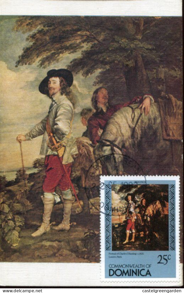 X0228 Dominica, Maximum 1983, Painting Of Anton Van Dyck, Karl I. King Of England,charles I. - Autres & Non Classés