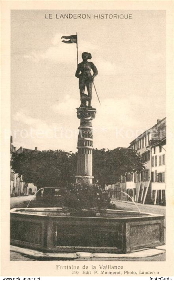 13550532 Le Landeron Fontaine De La Vaillance Le Landeron - Altri & Non Classificati