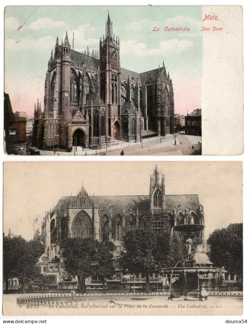 METZ (57) - La Cathédrale (2 Cartes) - Metz