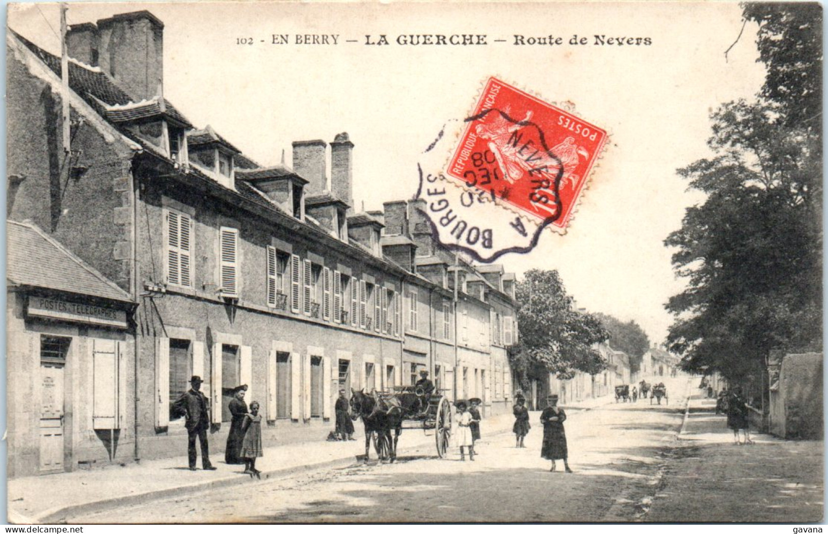18 LA GUERCHE - Route De Nevers - La Guerche Sur L'Aubois