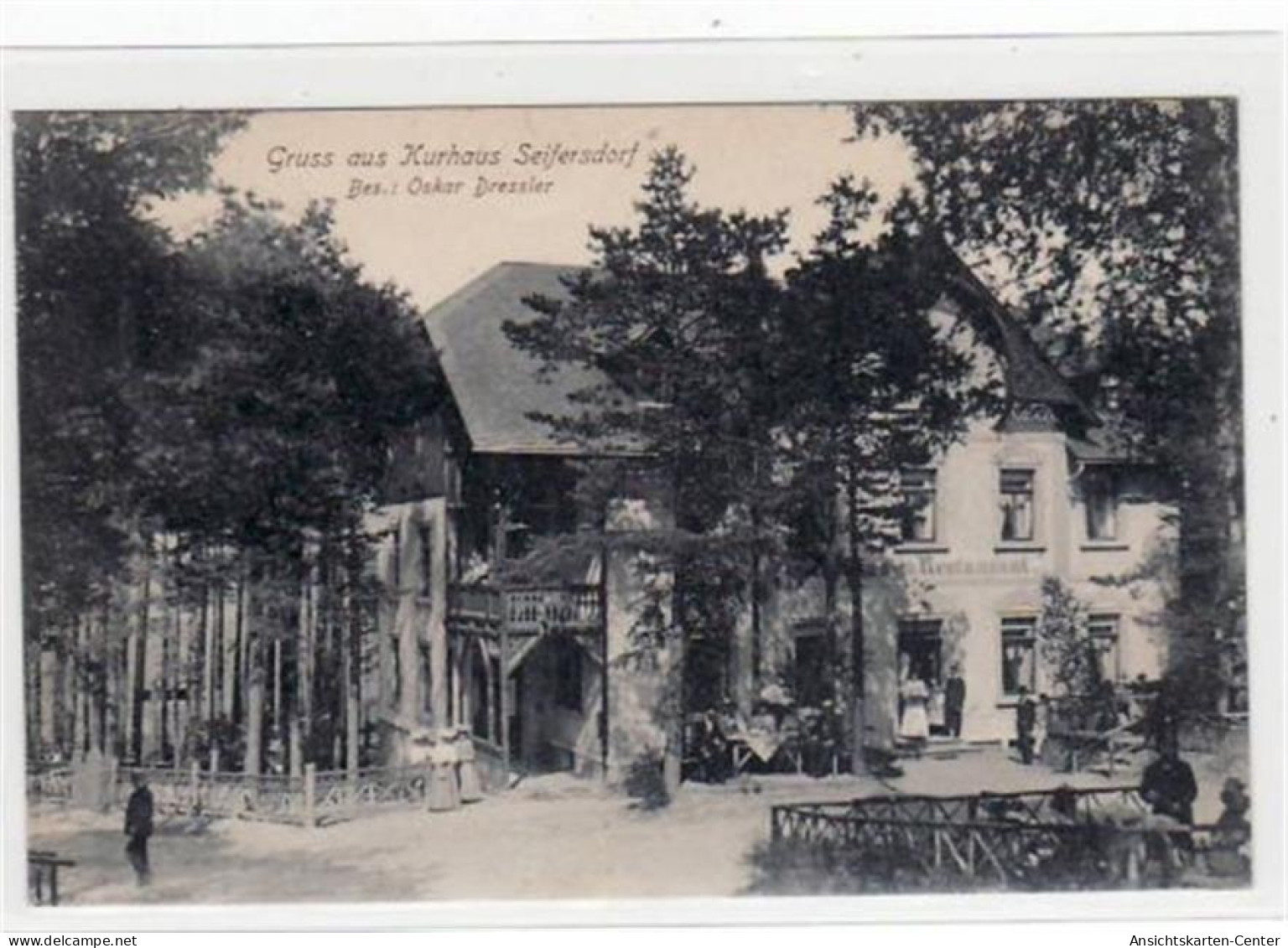 39029405 - Seifersdorf Mit Kurhaus Gelaufen Von Ca. 1910. Leichter Stempeldurchdruck, Sonst Gut Erhalten. - Bannewitz