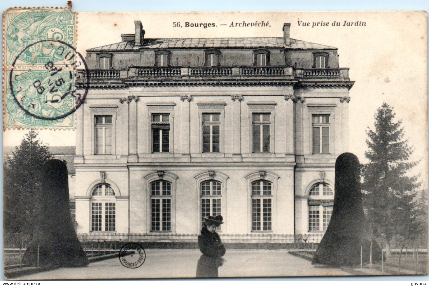 18 BOURGES - Archevêché - Vue Prise Du Jardin - Bourges
