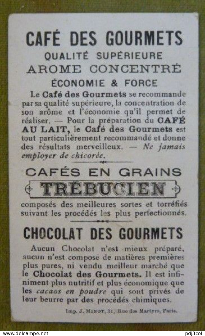 Lot De 5 Chromos - Pub Chocolat Et Café Des Gourmets - Scènes De Couple Humoristique - Un étendard 1656 - Altri & Non Classificati