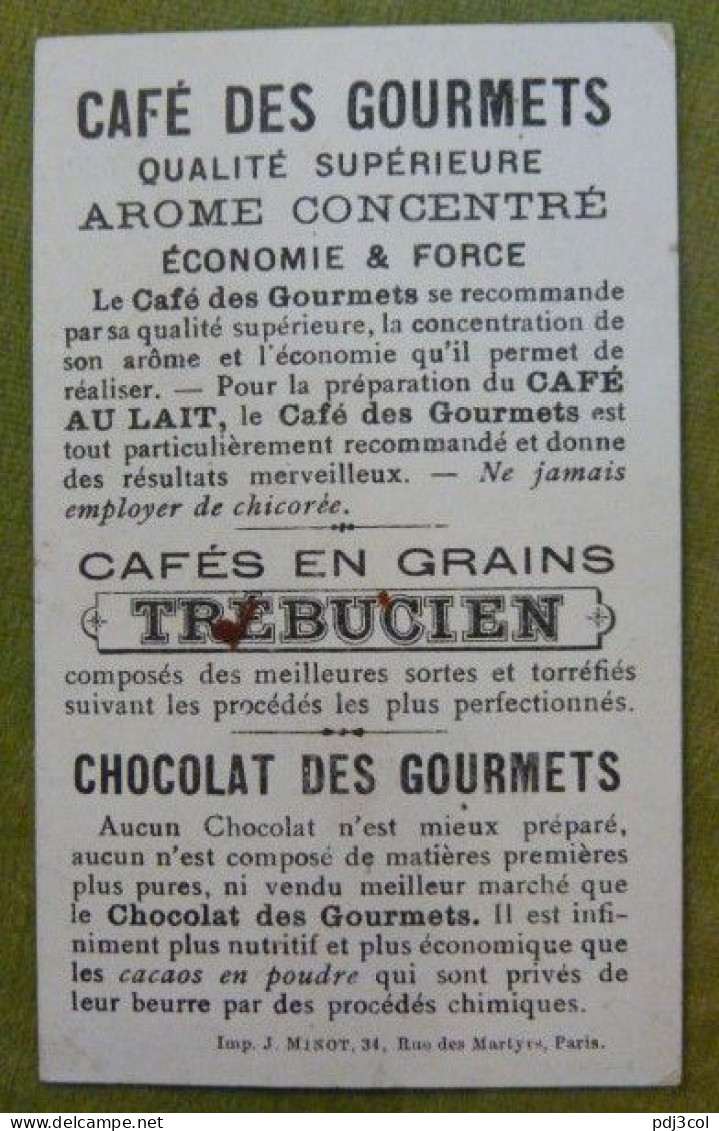 Lot de 5 chromos - Pub Chocolat et café des gourmets - Scènes de couple humoristique - Un étendard 1656