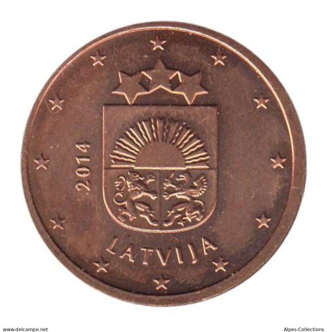 LE00214.1 - LETTONIE - 2 Cents - 2014 - Letonia