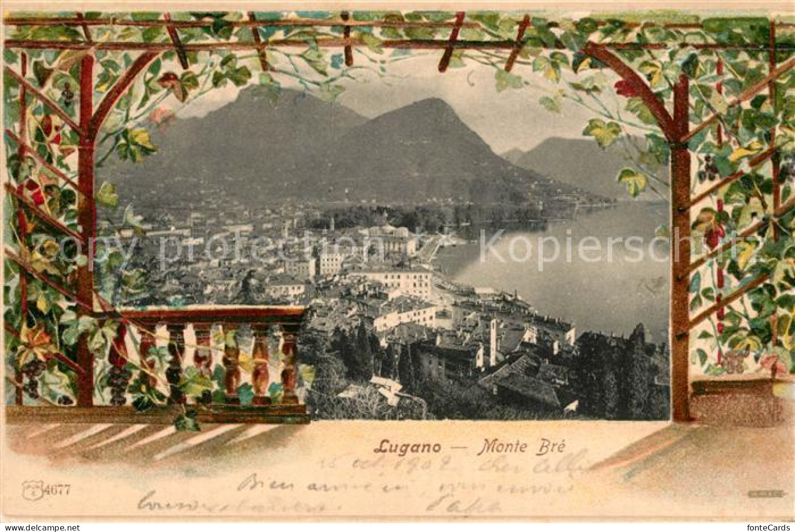 13544028 Lugano Lago Di Lugano Monte Bre Lugano Lago Di Lugano - Autres & Non Classés