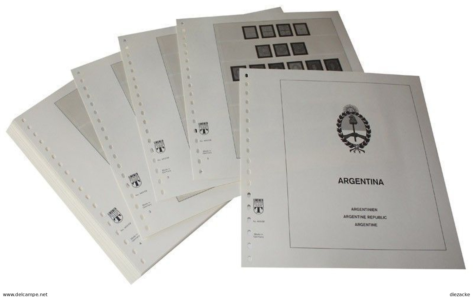 Lindner-T Argentinien 1985-1991 Vordrucke 461-85 Neuware ( - Afgedrukte Pagina's