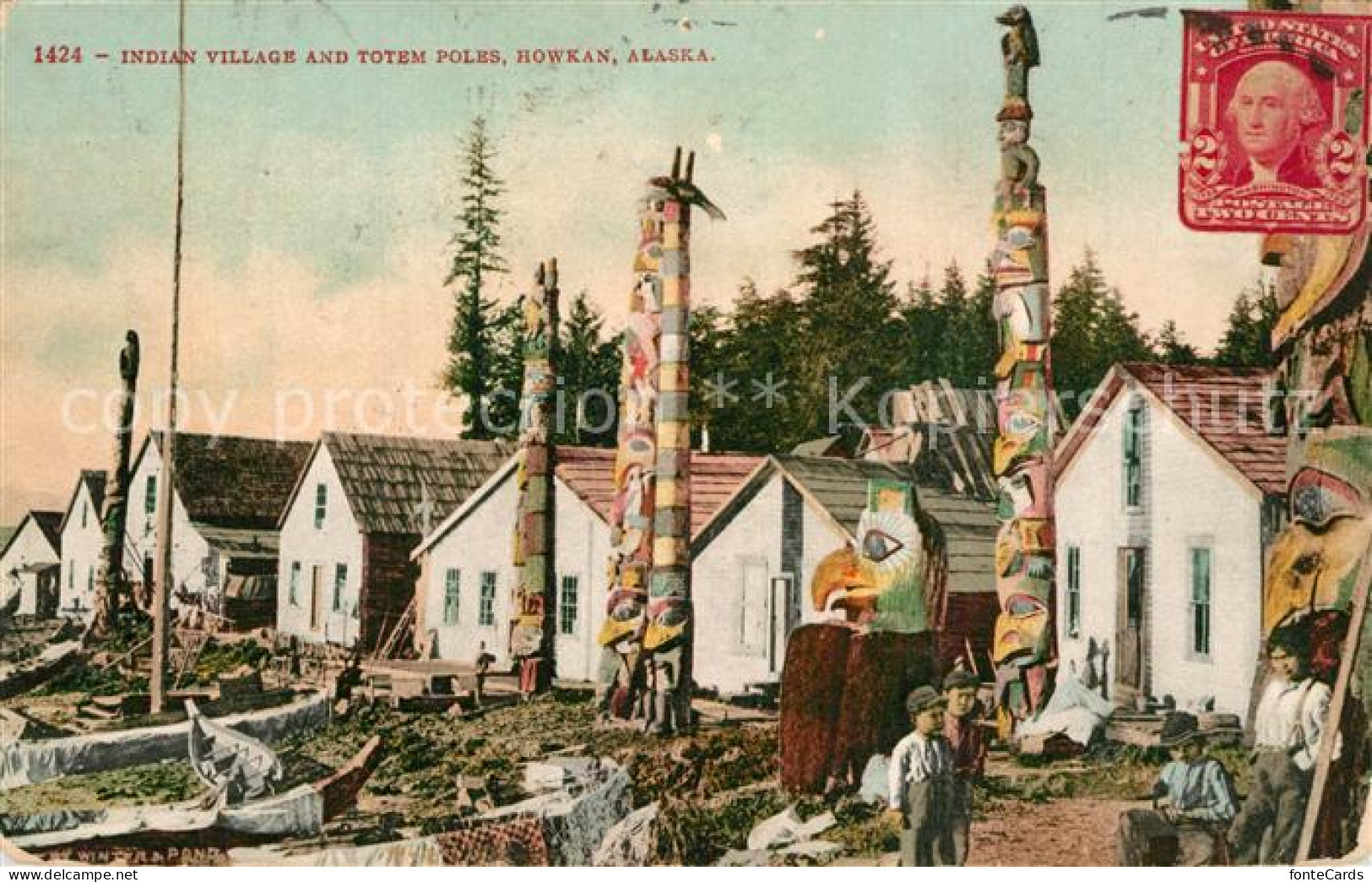 13543399 Howkan Indian Village And Totem Poles  - Andere & Zonder Classificatie