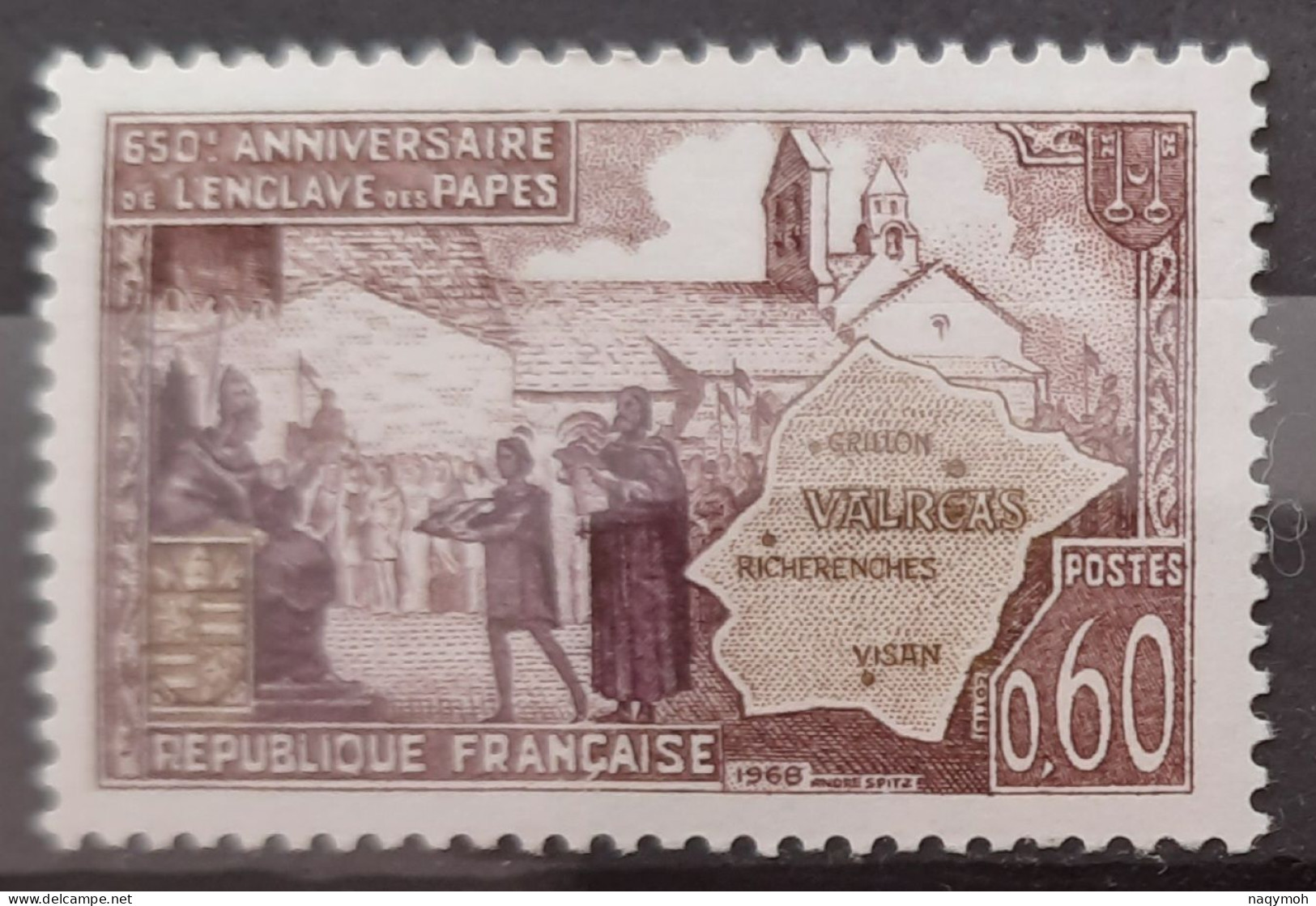 France Yvert 1562** Année 1968 MNH. - Unused Stamps
