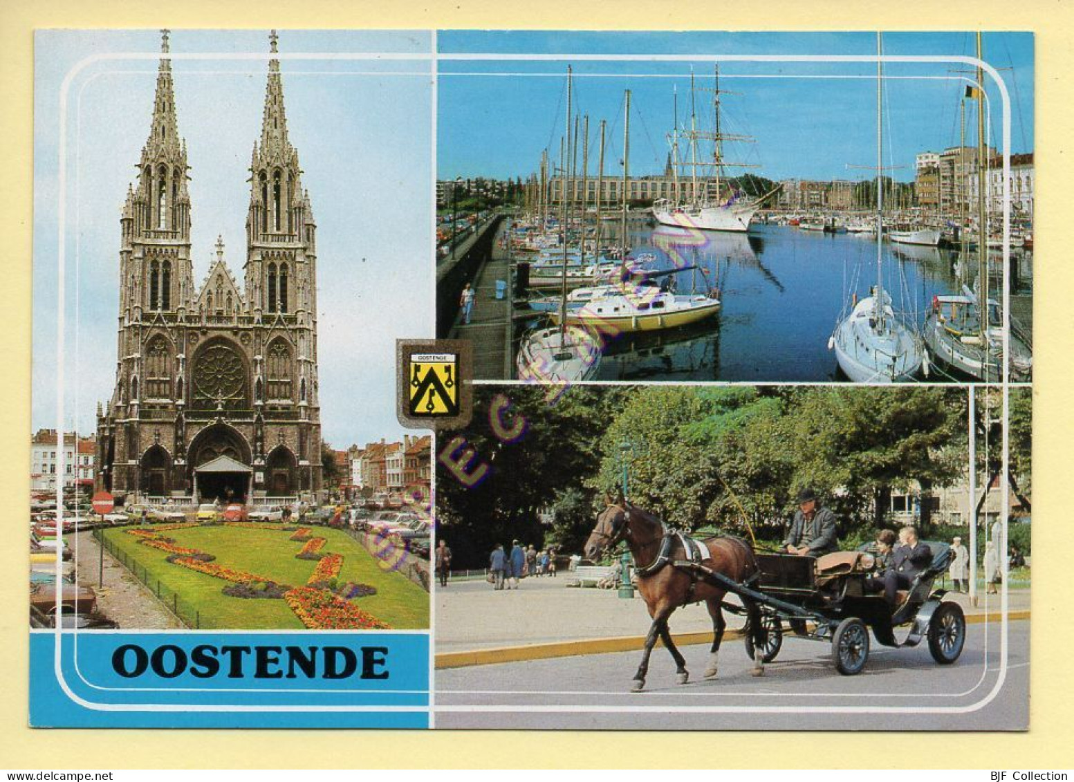 Chevaux : Attelage ( à Ostende) (voir Scan Recto/verso) - Horses