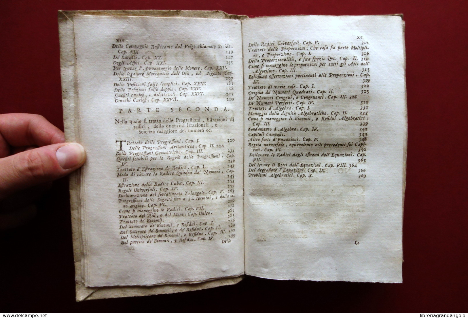 Trattato Aritmetico di Giuseppe Maria Figatelli Gatti Venezia 1778