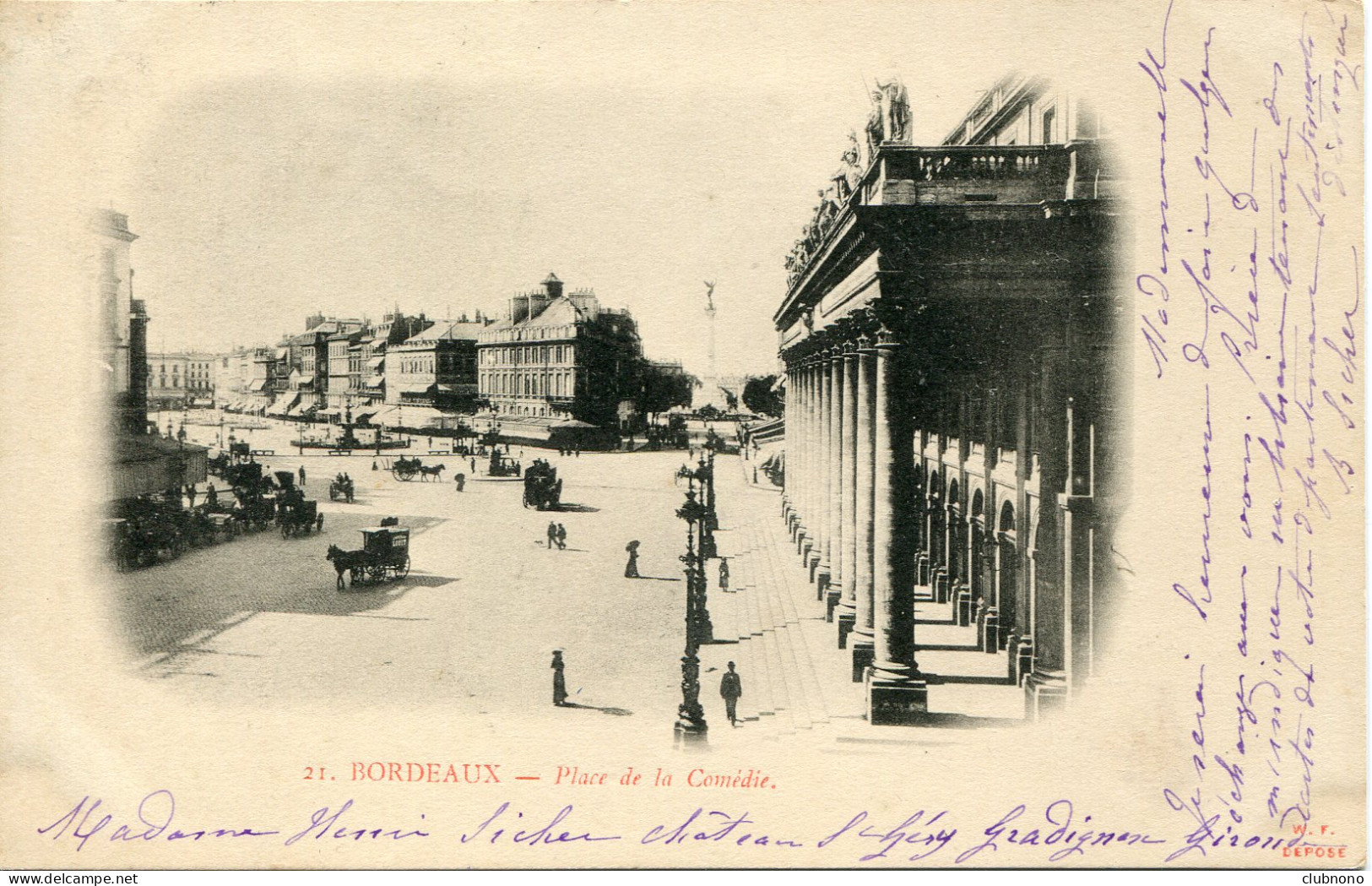 CPA -  BORDEAUX - PLACE DE LA  COMEDIE - Bordeaux