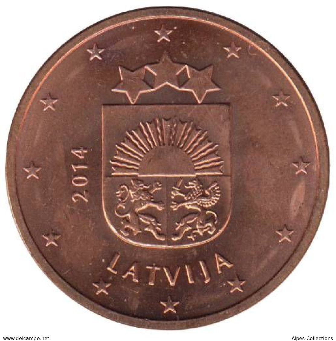 LE00514.1 - LETTONIE - 5 Cents - 2014 - Lettonia