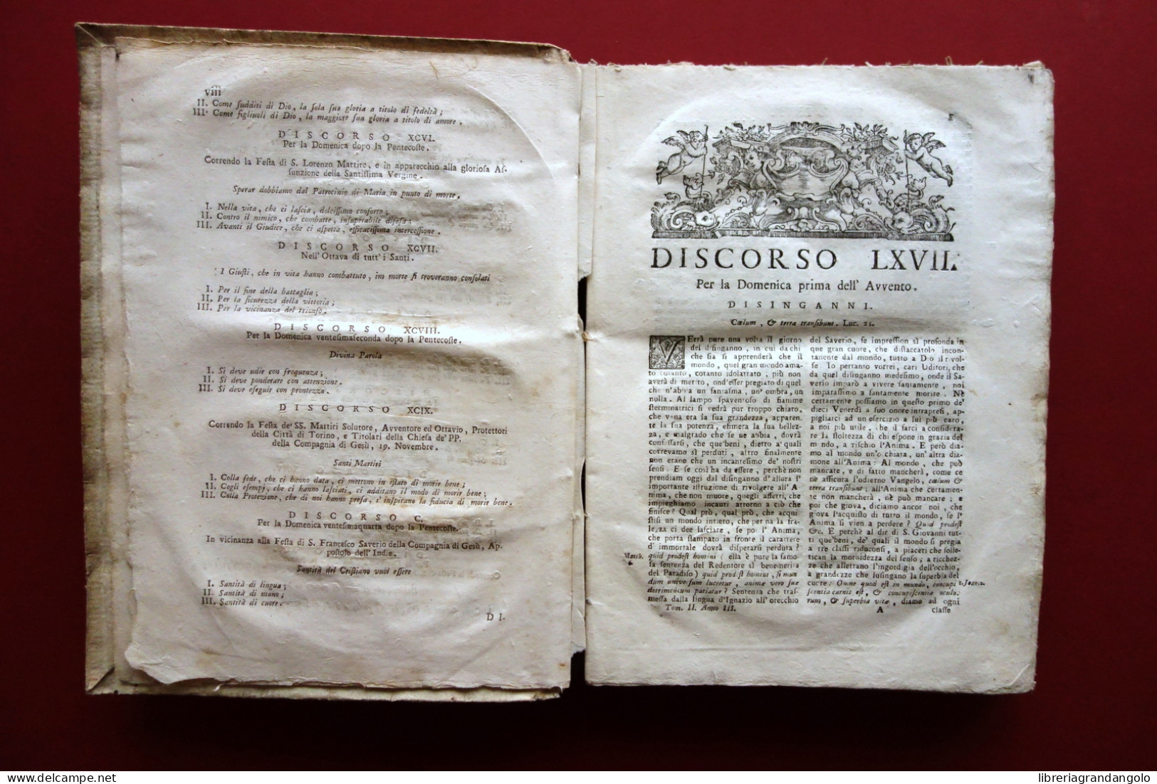 Discorsi per l'Esercizio della Buona Morte Bordoni Fenzo Venezia 1764 Tomo II