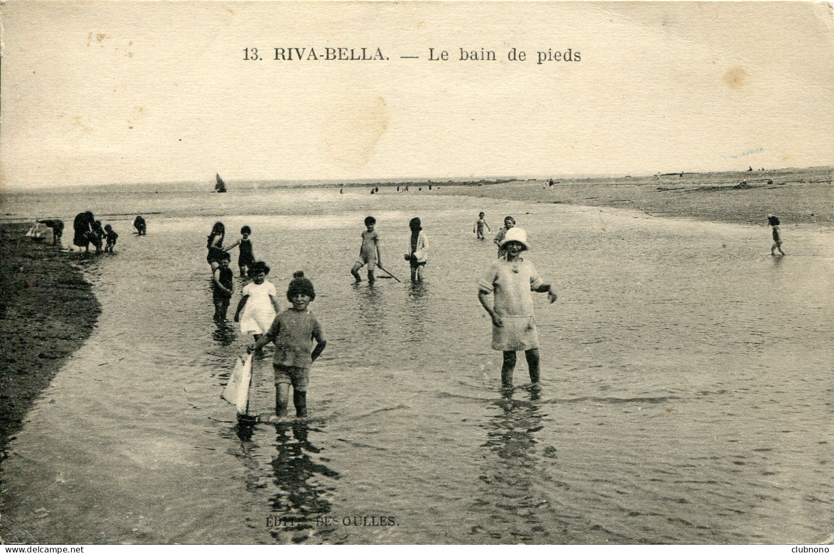 CPA -  RIVA-BELLA - LE BAIN DE PIEDS - Ouistreham