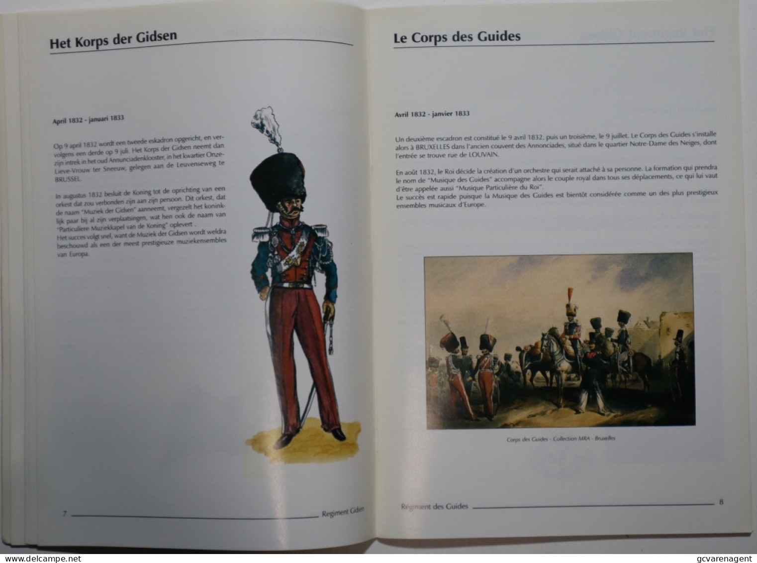 REGIMENT GIDSEN  REGIMENT DES GUIDES. 1831 _ 1995 = GOEDE STAAT = 60 BLZ = 30X 21 CM  ZIE AFBEELDINGEN - Balen