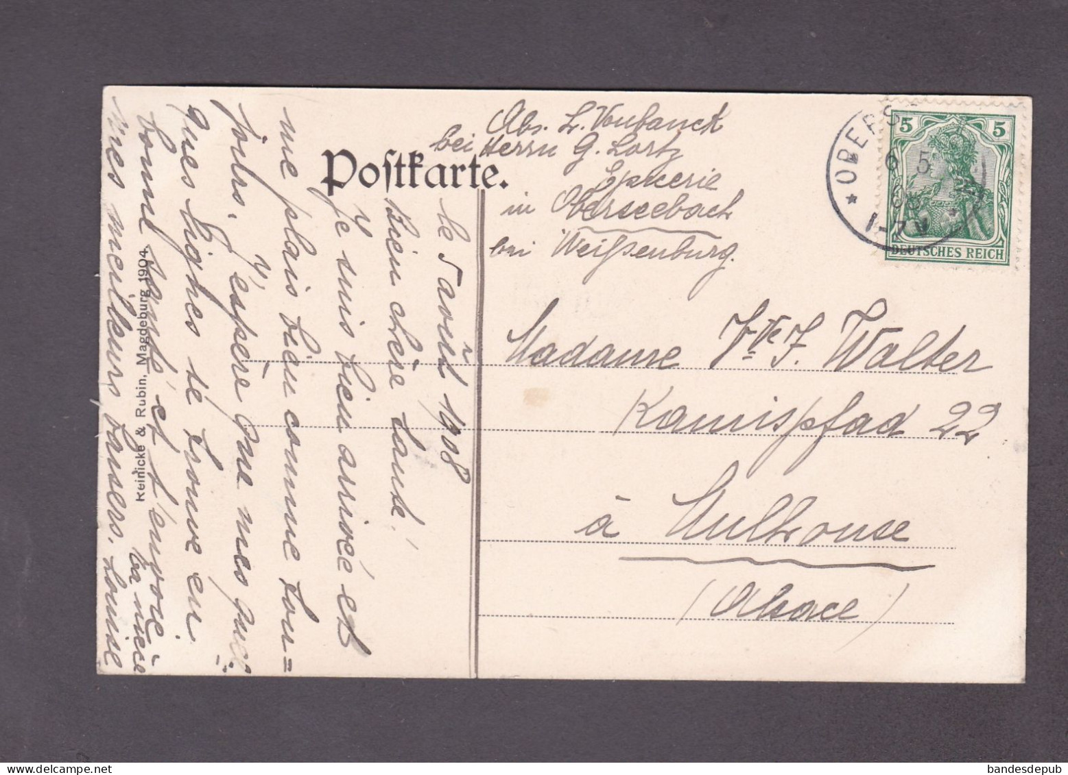 Vente Immediate Wissembourg Weissenburg Bas Rhin Kaiserl. Postamt ( Bureau De Poste  58913) - Wissembourg