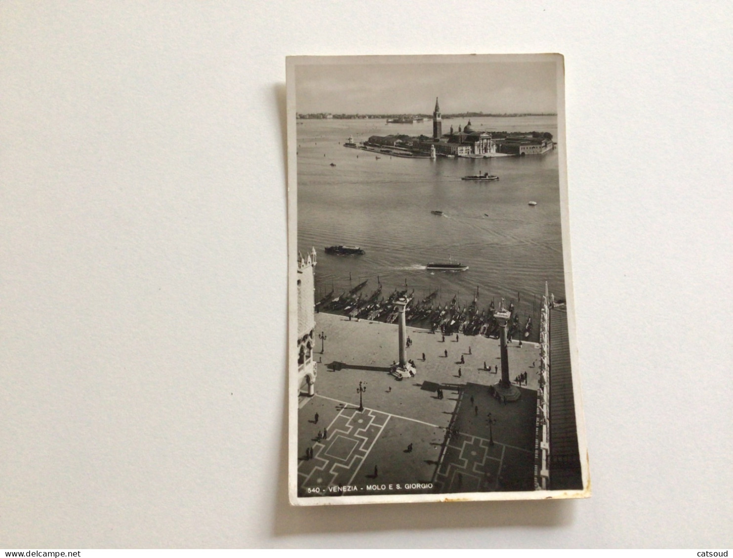 Carte Postale Ancienne (1938) VENEZIA Molo E S.GIORGIO - Venezia (Venedig)