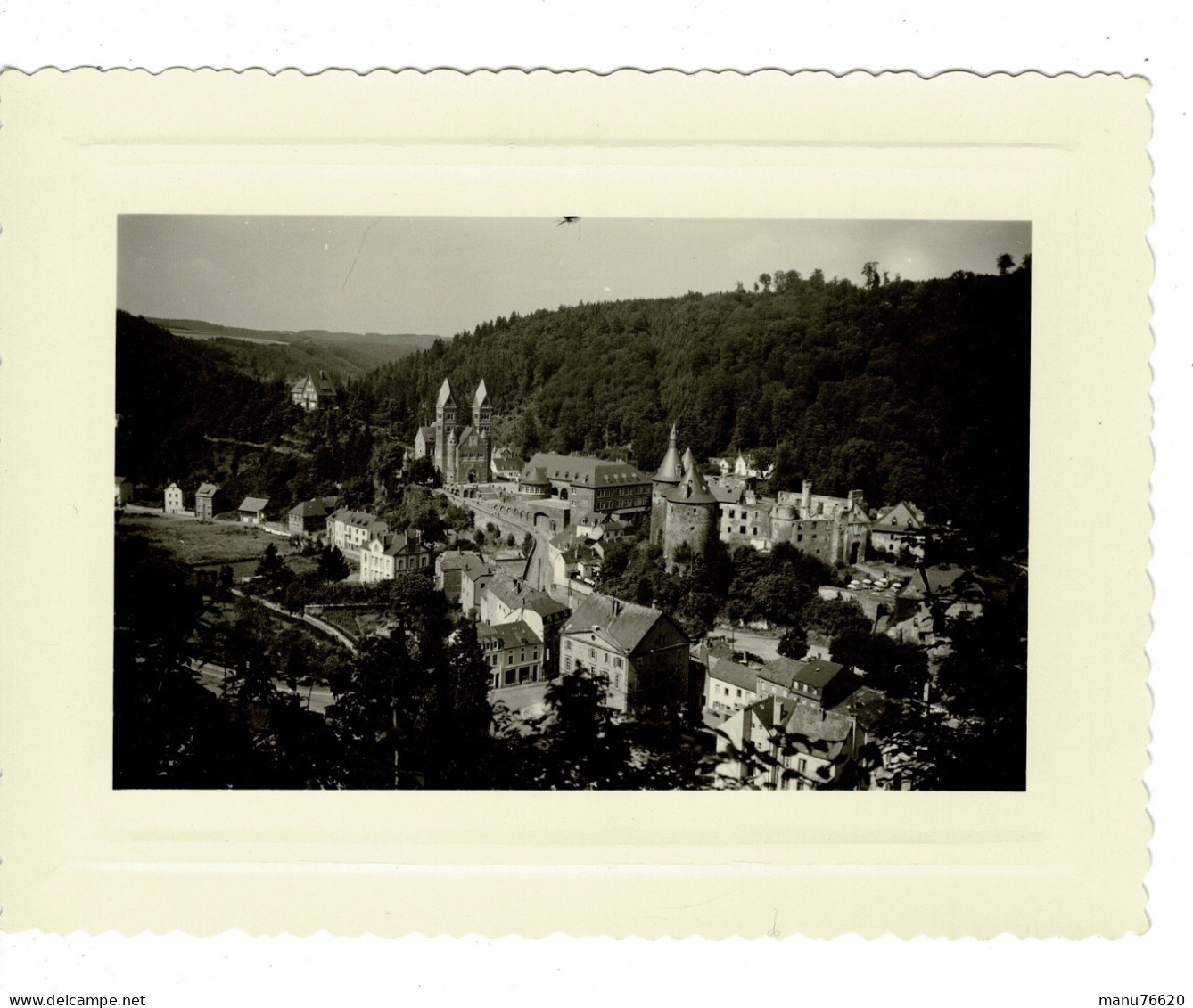 Ref 1 - Photo + Négatif : Vue De Clerveaux - Luxembourg . - Europe