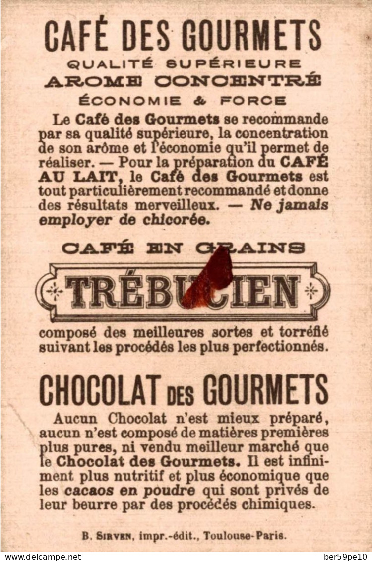 CHROMO CAFE DES GOURMETS TREBUCIEN VILLAGE PERCHE - Tea & Coffee Manufacturers