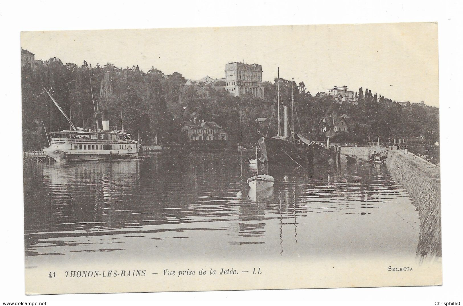 CPA - THONON-LES-BAINS - Vue Prise De La Jetée - LL - N° 41- - Thonon-les-Bains