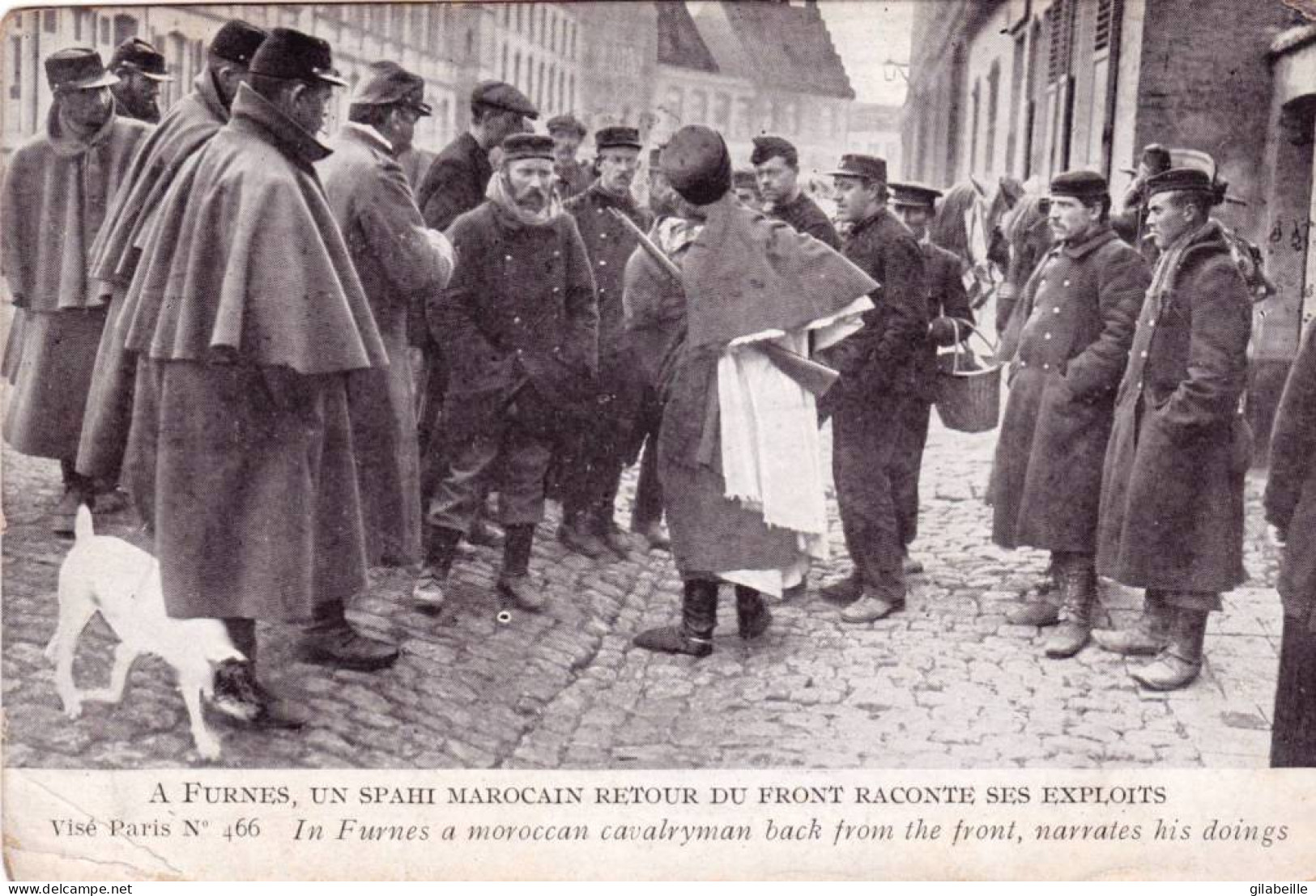 FURNES - VEURNE - Un Saphi Marocain Retour Du Front Raconte Ses Exploits  - Guerre 1914/18 - Veurne