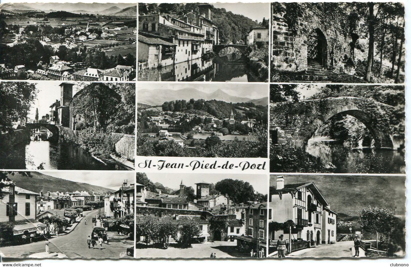 CPSM -  SAINT-JEAN-PIED-DE-PORT -  CARTE MULTIVUES - Saint Jean Pied De Port