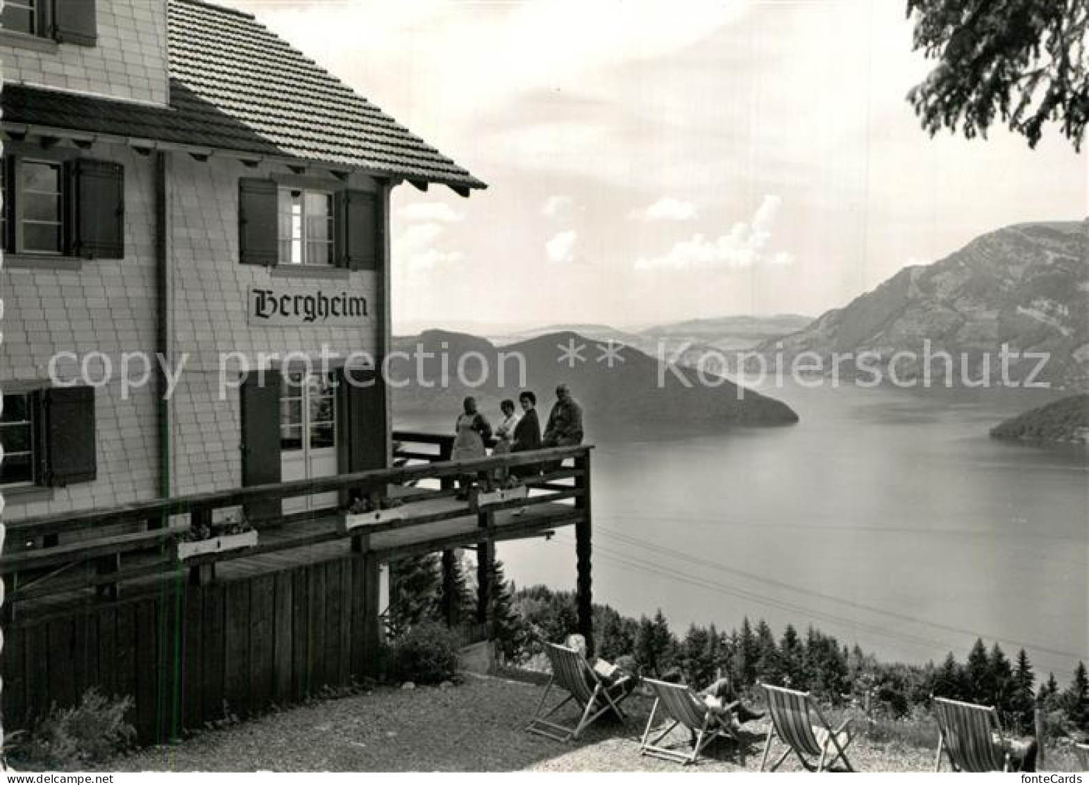 13522860 Beckenried Bergheim Im Haerggis Blick Auf Vierwaldstaettersee Alpen Bec - Autres & Non Classés