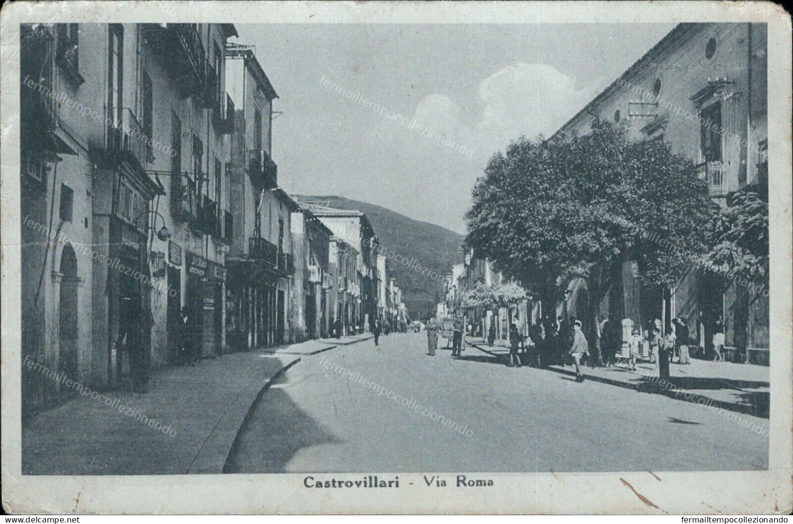 Az903 Cartolina  Castrovillari Via Roma Provincia Di Cosenza Calabria - Cosenza