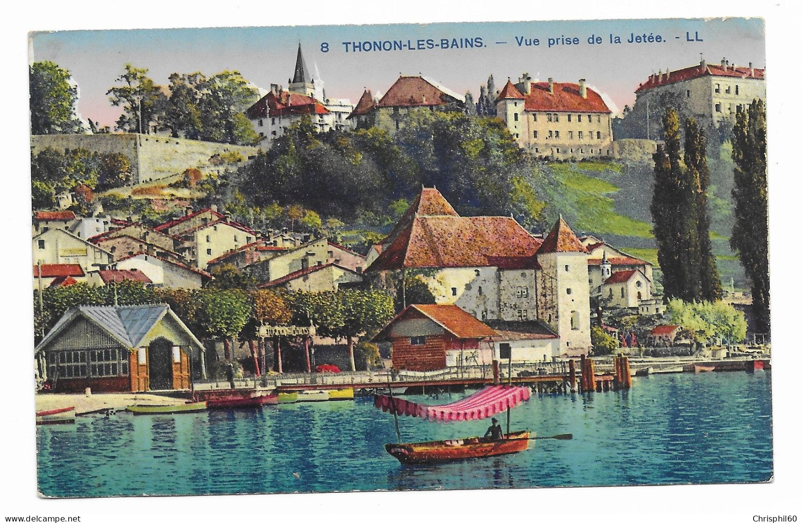 CPA - THONON-LES-BAINS - Vue Prise De La Jetée - LL - N° 8 - - Thonon-les-Bains