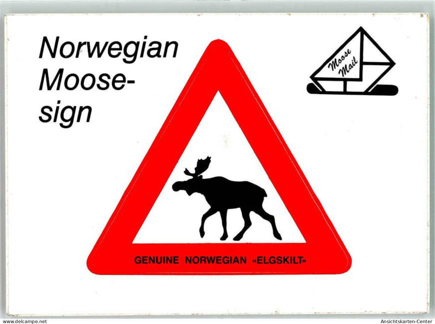 39250705 - Norwegian Moose Sing Genuine Norwegian Elgskilt - Norway