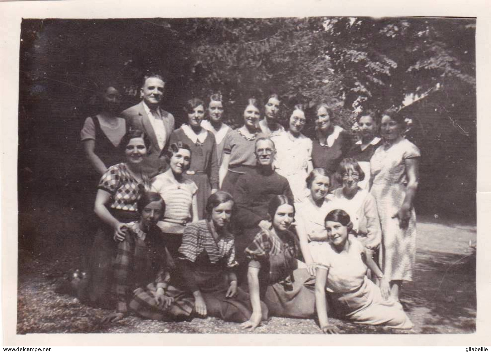 Photo Originale - 38 - SAINT NIZIER - Pension Du Moucherotte - Groupe De Femmes Pensionnat Ursulines Beaugency Aout 1933 - Places