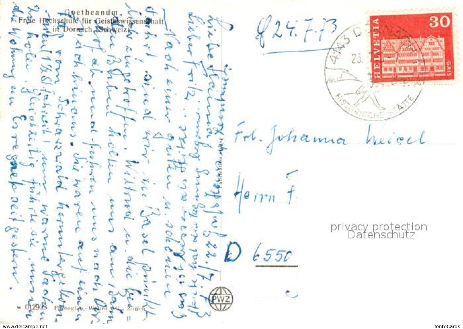 13521290 Dornach SO Goetheanum Dornach SO - Autres & Non Classés